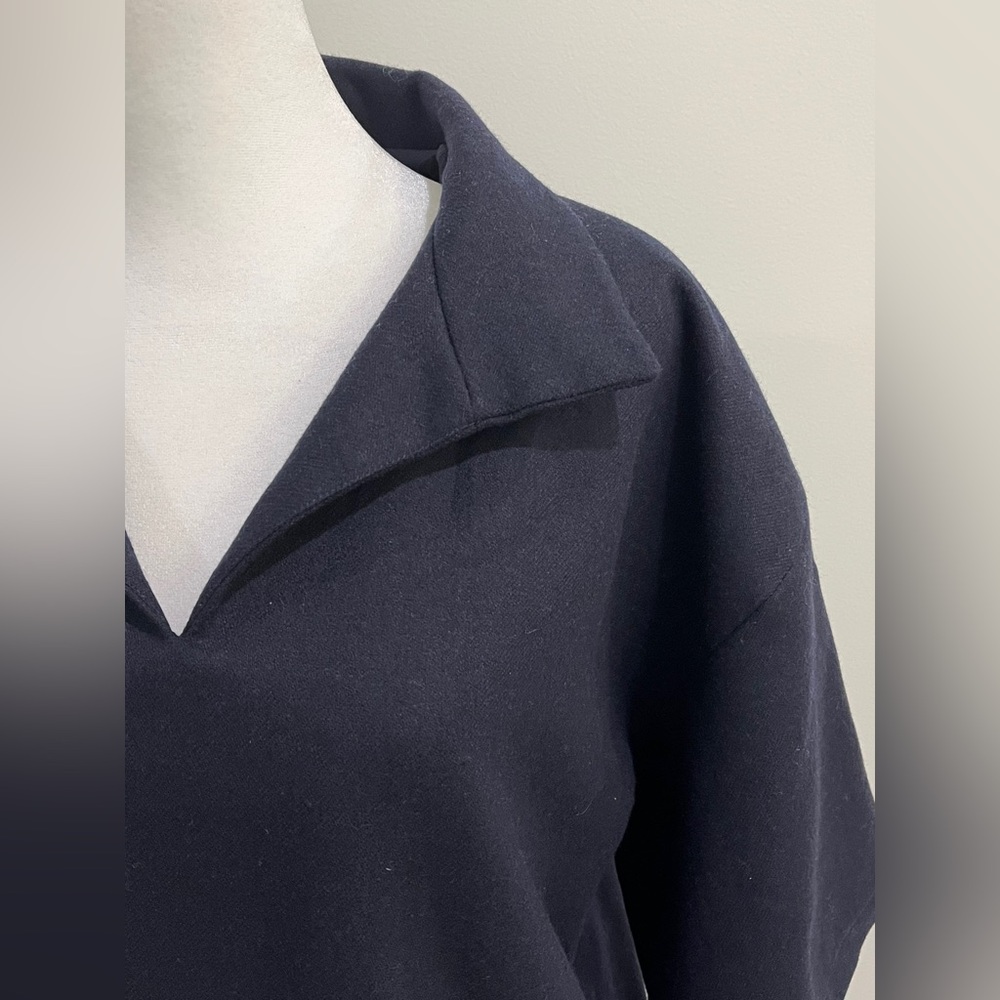 Agnes B. Wool blend Navy Top M - Picture 5 of 13